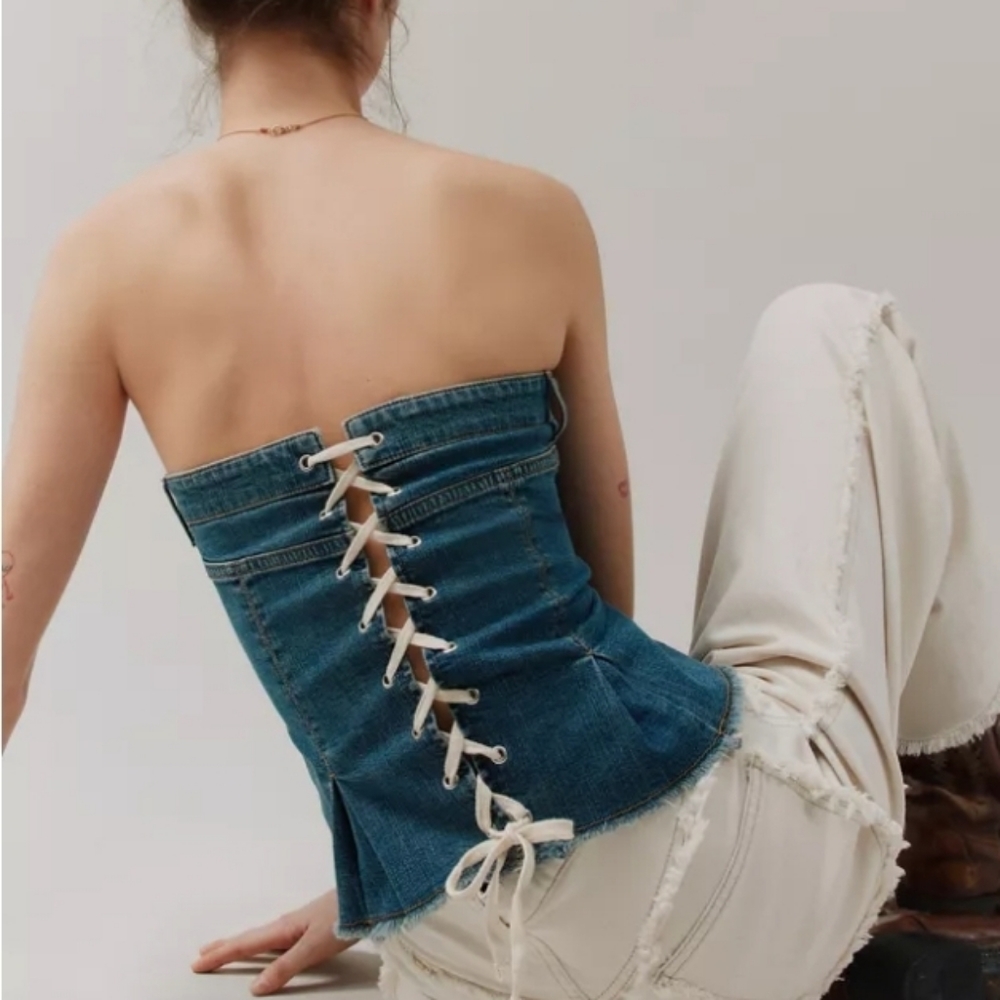 Denim bustier - Picture 3 of 8